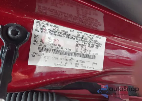 2013 Ford Focus Se z USA, uszkodzony, nr VIN 1FADP3K22DL288384